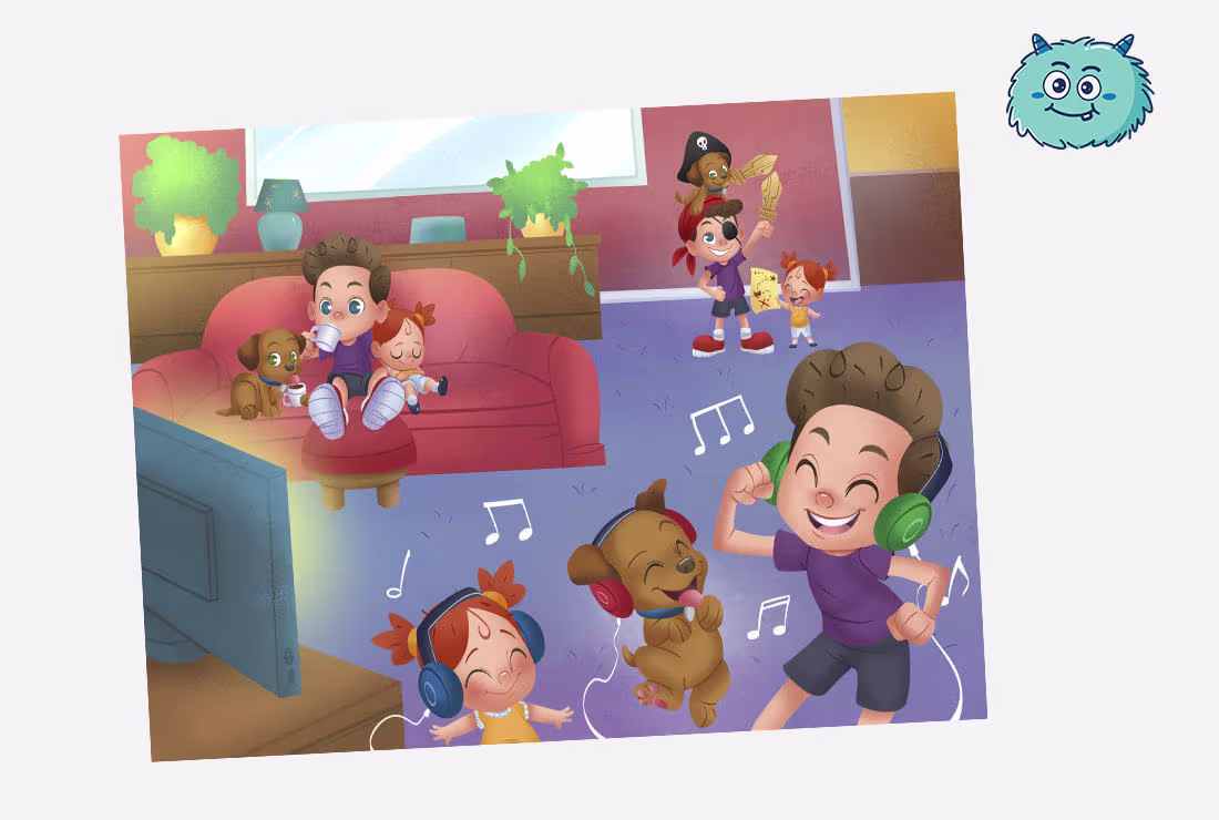 Cover image for I will draw children book pages in realistic style