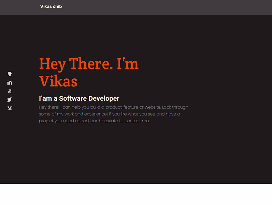 Cover image for Hey There. I’m Vikas