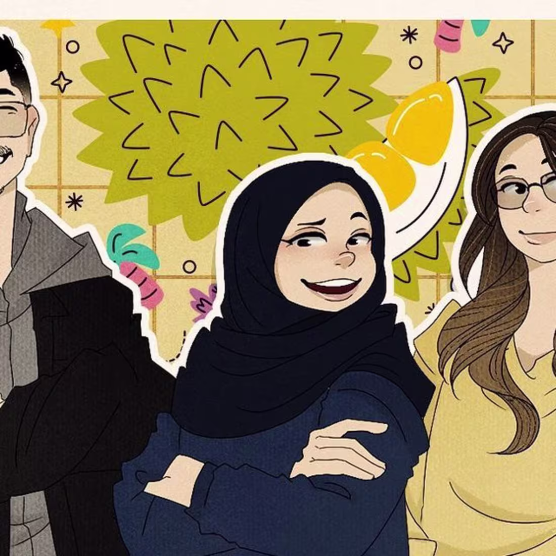 Cover image for Group characters Illustration