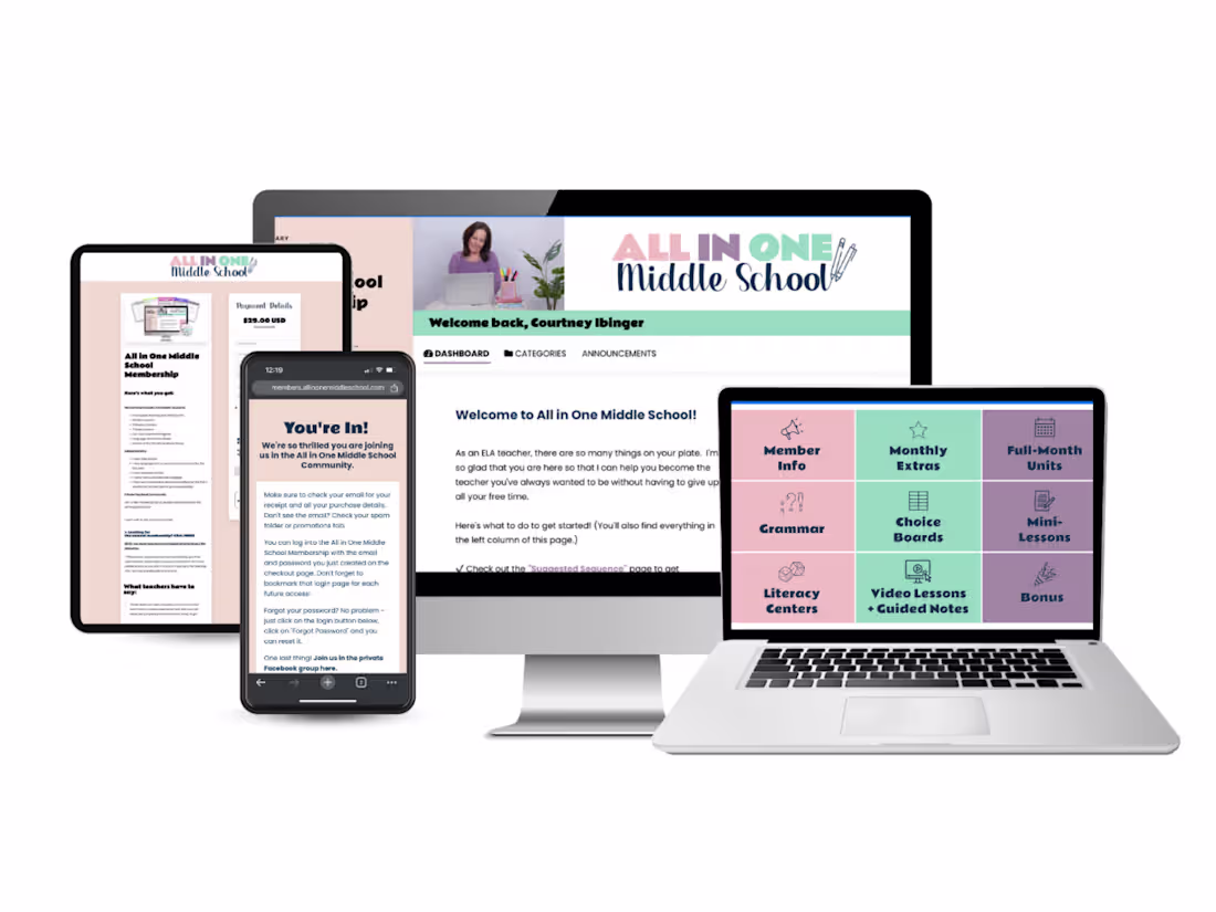 Cover image for All in One Middle School Membership