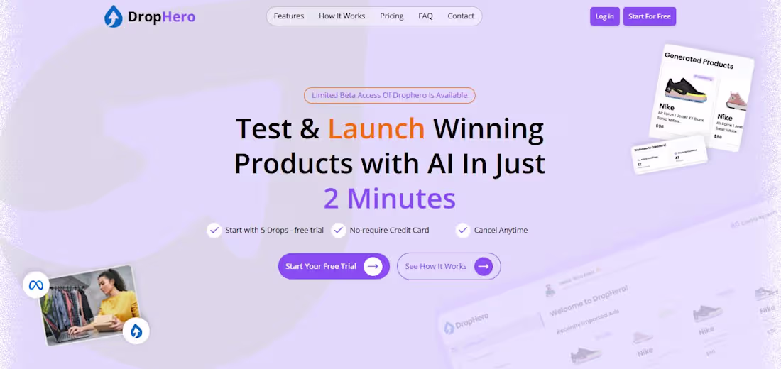 Cover image for DropHero is an AI-driven automation platform built for drops...