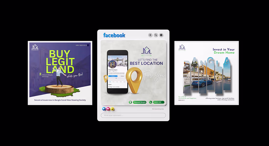 Cover image for Social Media Posts For Real Estate :: Behance