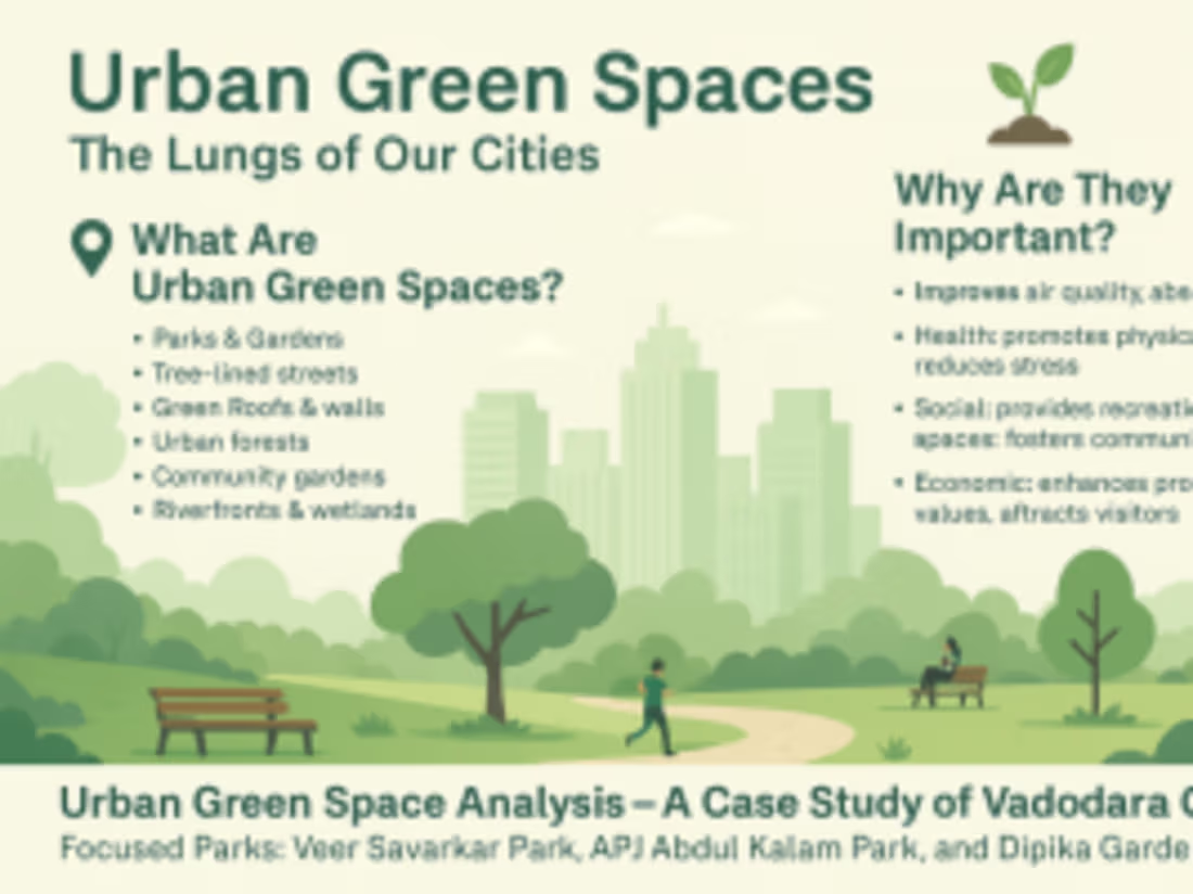 Cover image for Report on baroda green spaces by Patel Siddharth | Truelancer