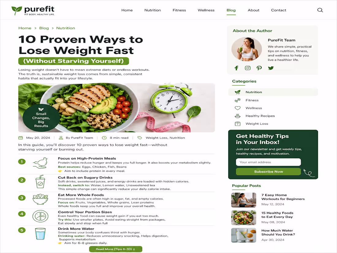 Cover image for Did you know?
 Losing weight
