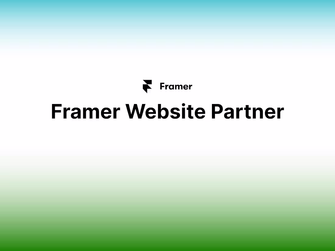 Cover image for Framer Website Partner - All Inclusive Solution