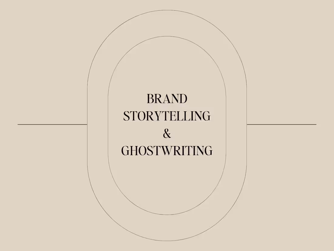 Cover image for Brand Storytelling & Ghostwriting