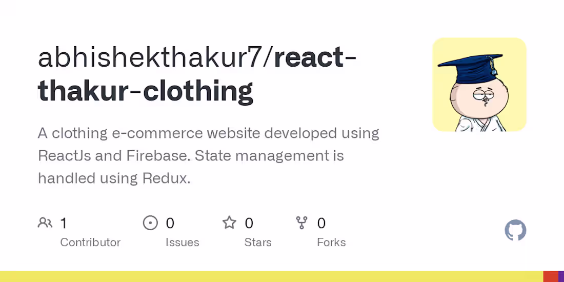 Cover image for A clothing e-commerce website