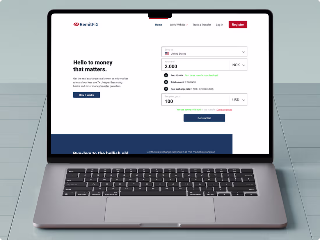Cover image for Web and currency calculator for global payment platform