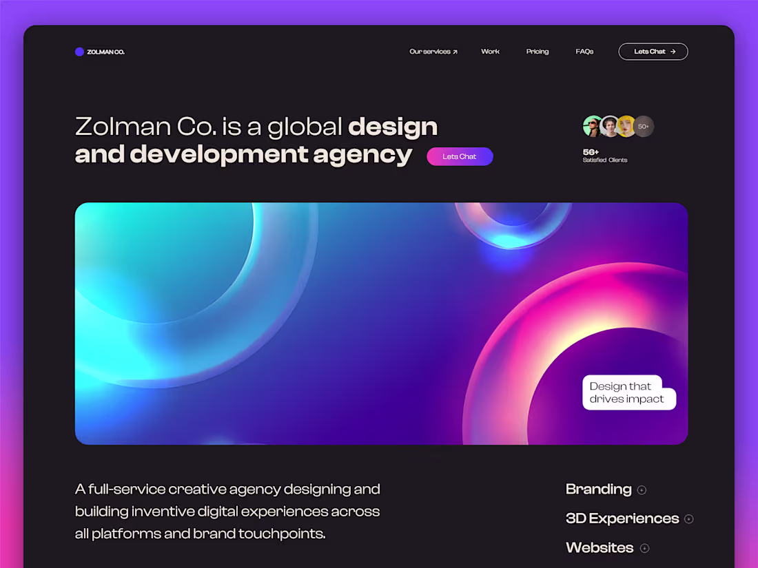 Cover image for Zolman Co Brand identity & Webdesign