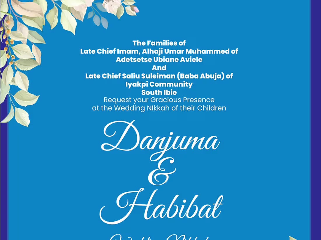 Cover image for Wedding Invitation Card