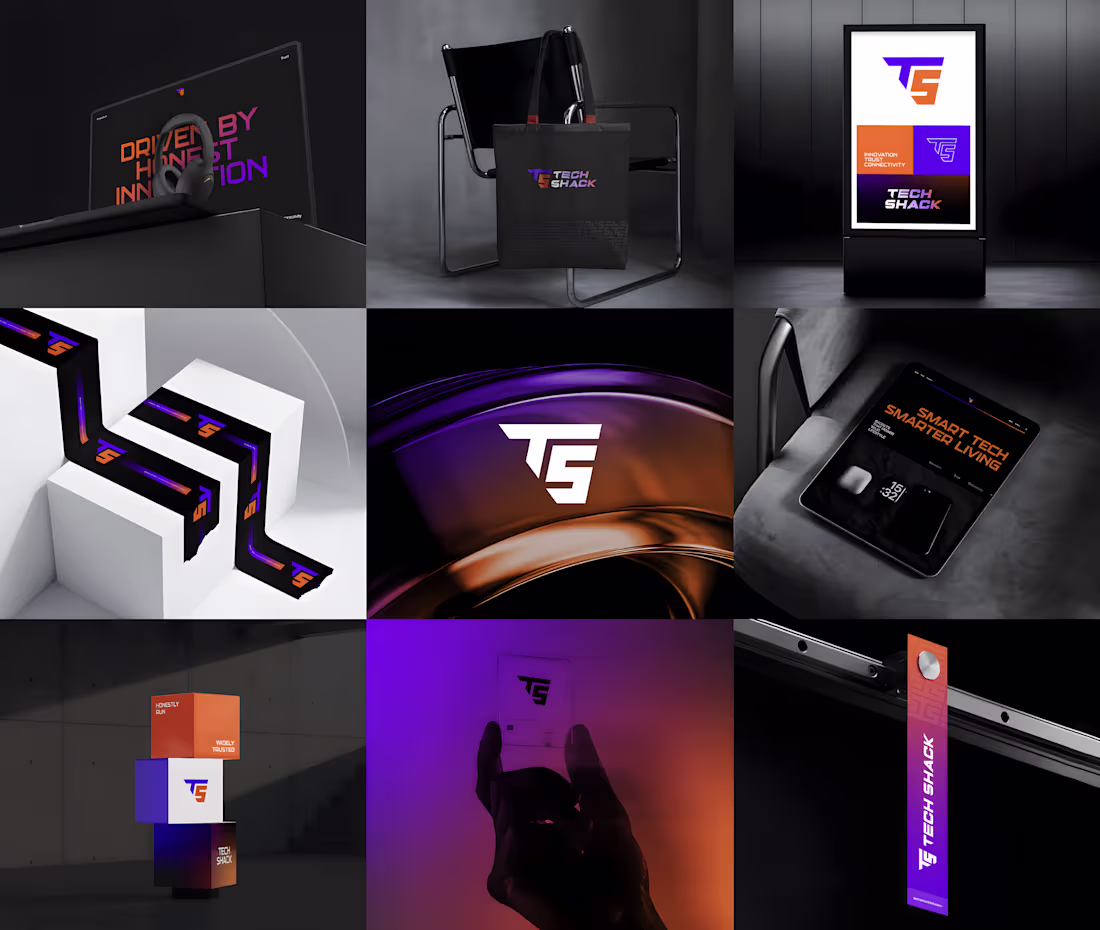Cover image for Excited to share my brand identity project for “Tech Shack.”...