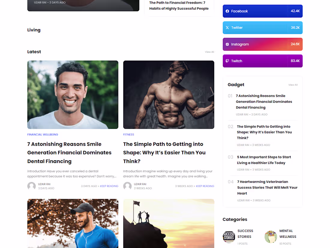 Cover image for Blogging Website Self-Care Service