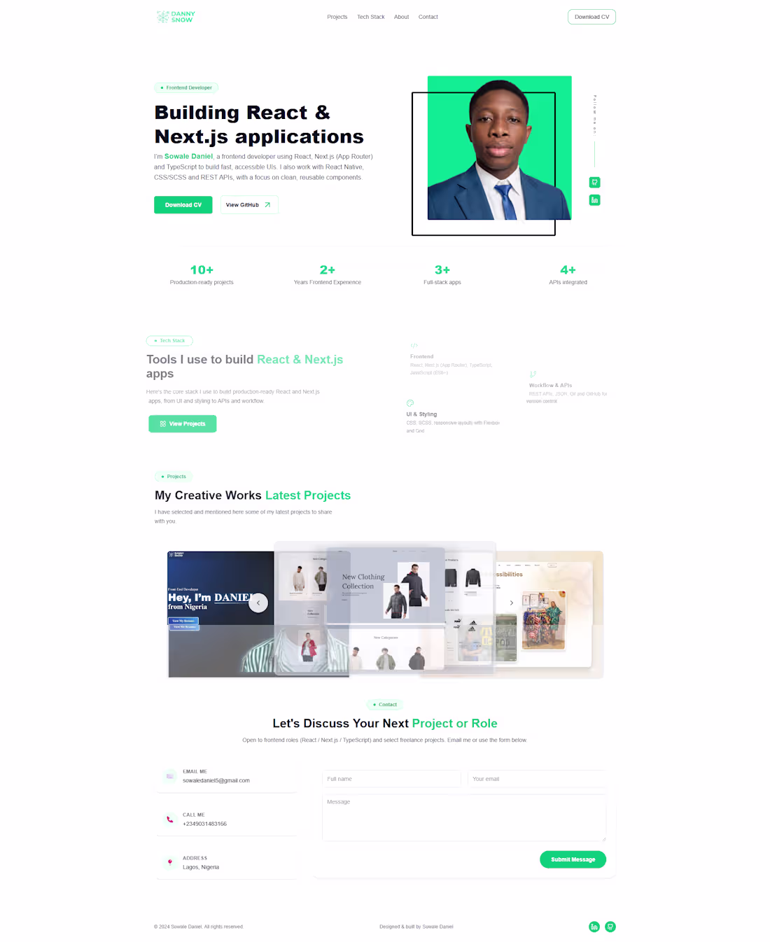 Cover image for A modern personal portfolio website