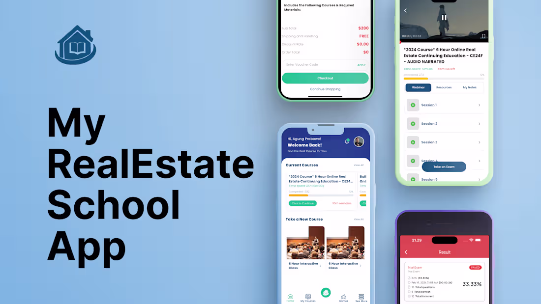 Cover image for MyRealEstateSchool App