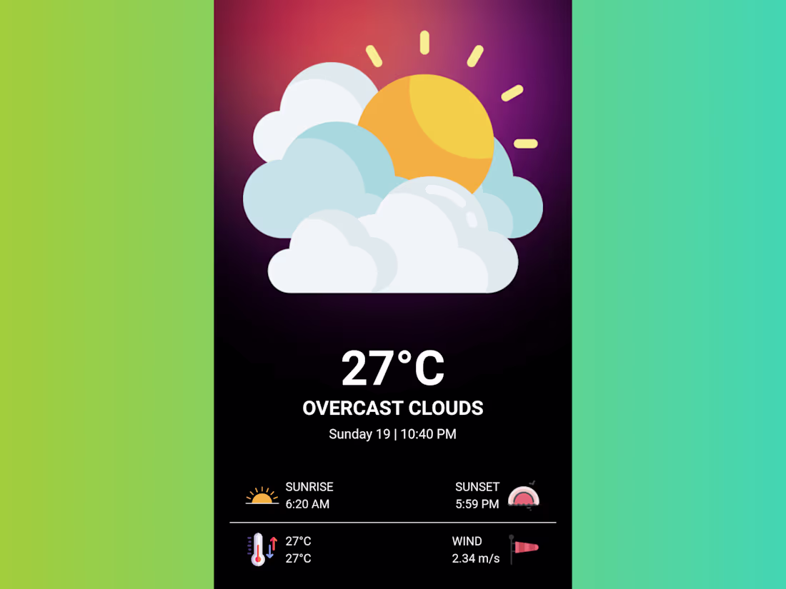 Cover image for Flutter Weather App