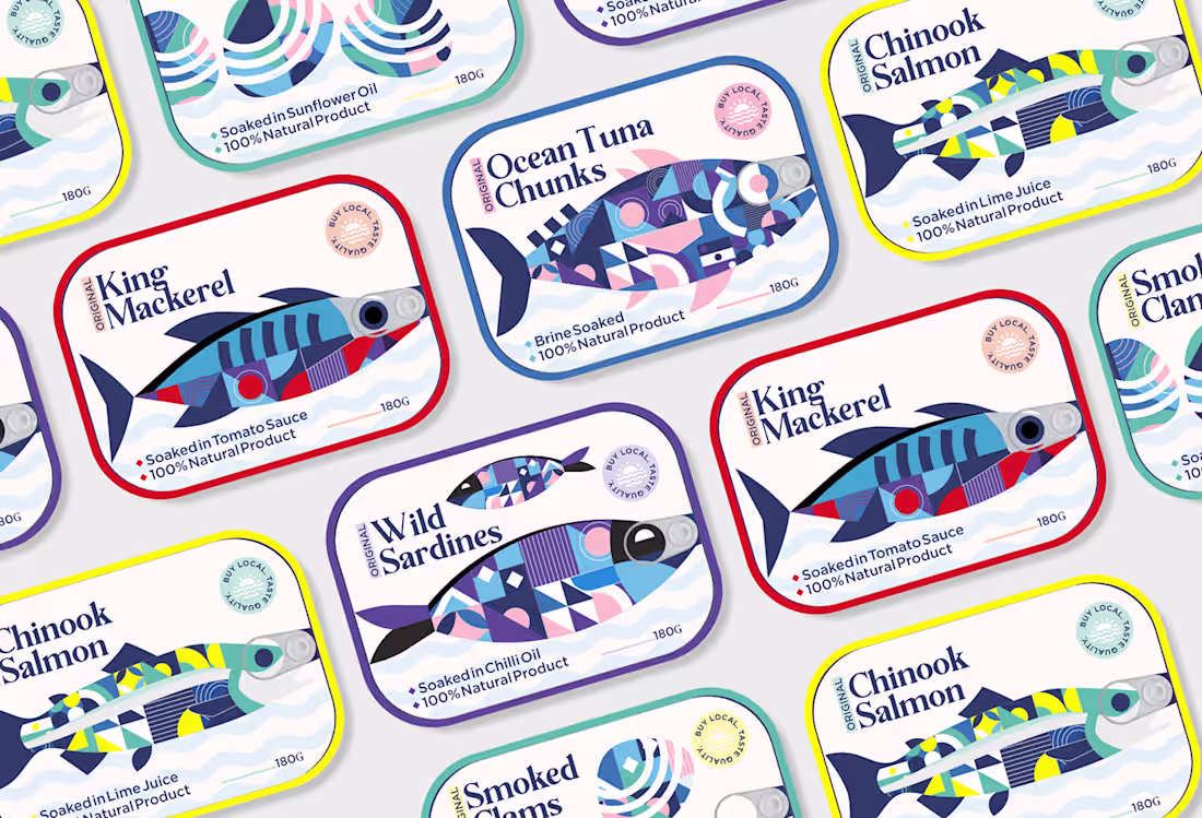 Cover image for Seafood Tin Branding