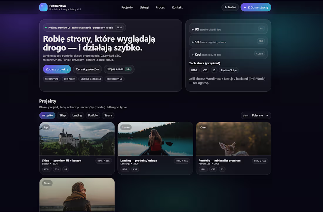 Cover image for Modern Personal Brand Website –