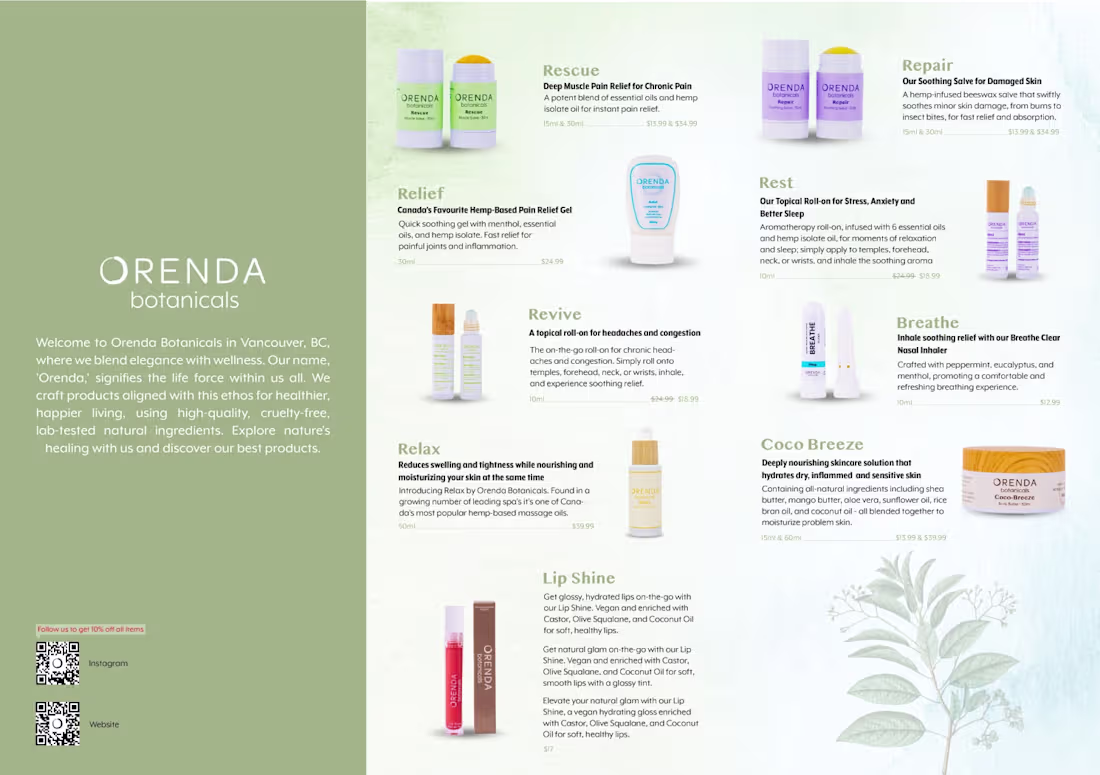 Cover image for Orenda Botanicals