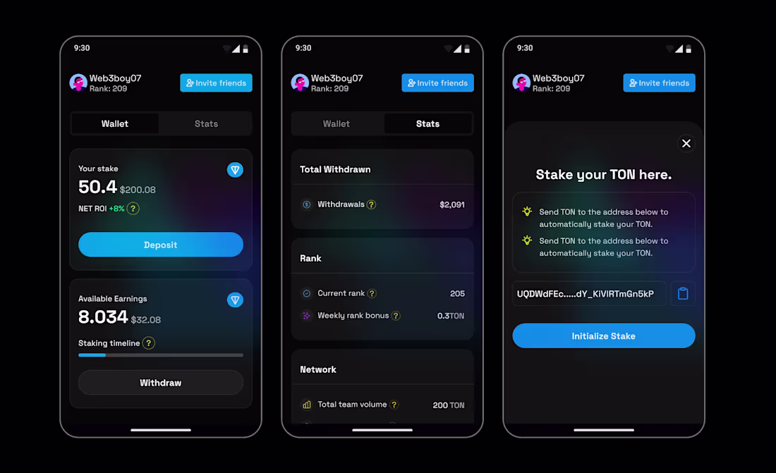 Cover image for TONSTAKE is a platform for users to stake TON and earn inter...