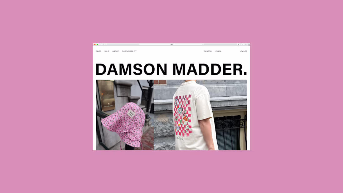 Cover image for Damson Madder |  Web Design