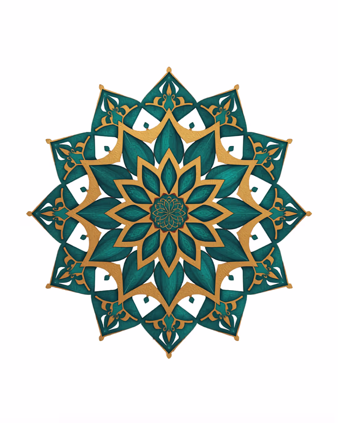Cover image for Islamic geometric mandala wall art