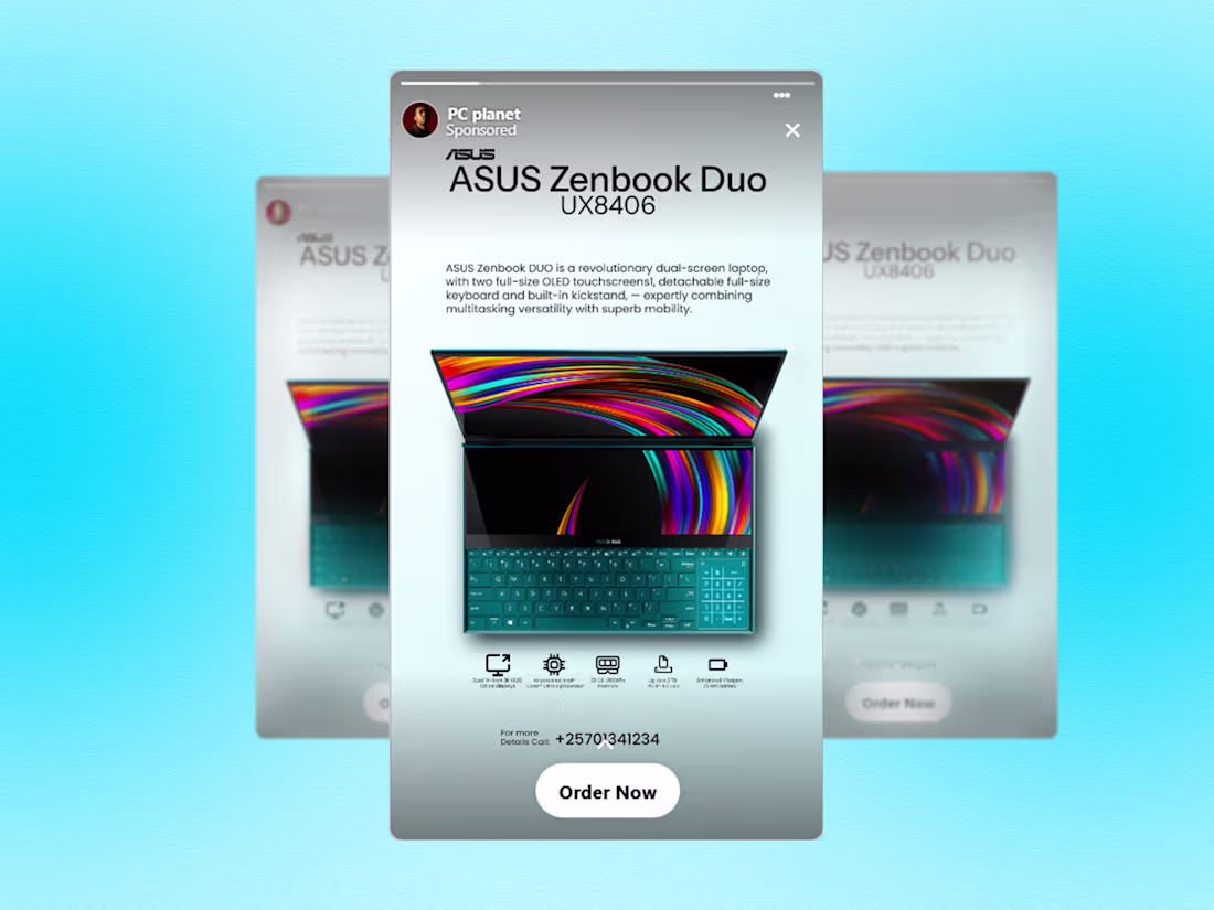 Cover image for Tech Product Advertising Poster Design
An