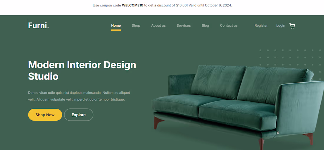 Cover image for Furni E-commerce website 