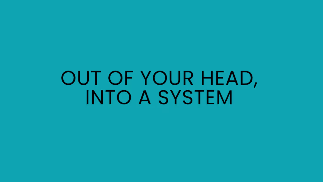 Cover image for Out of your head into