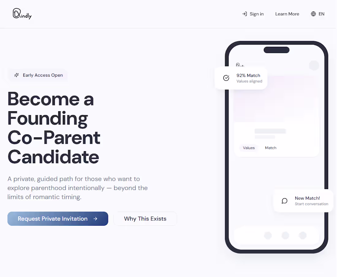 Cover image for Kindly - Intentional Co-Parenting