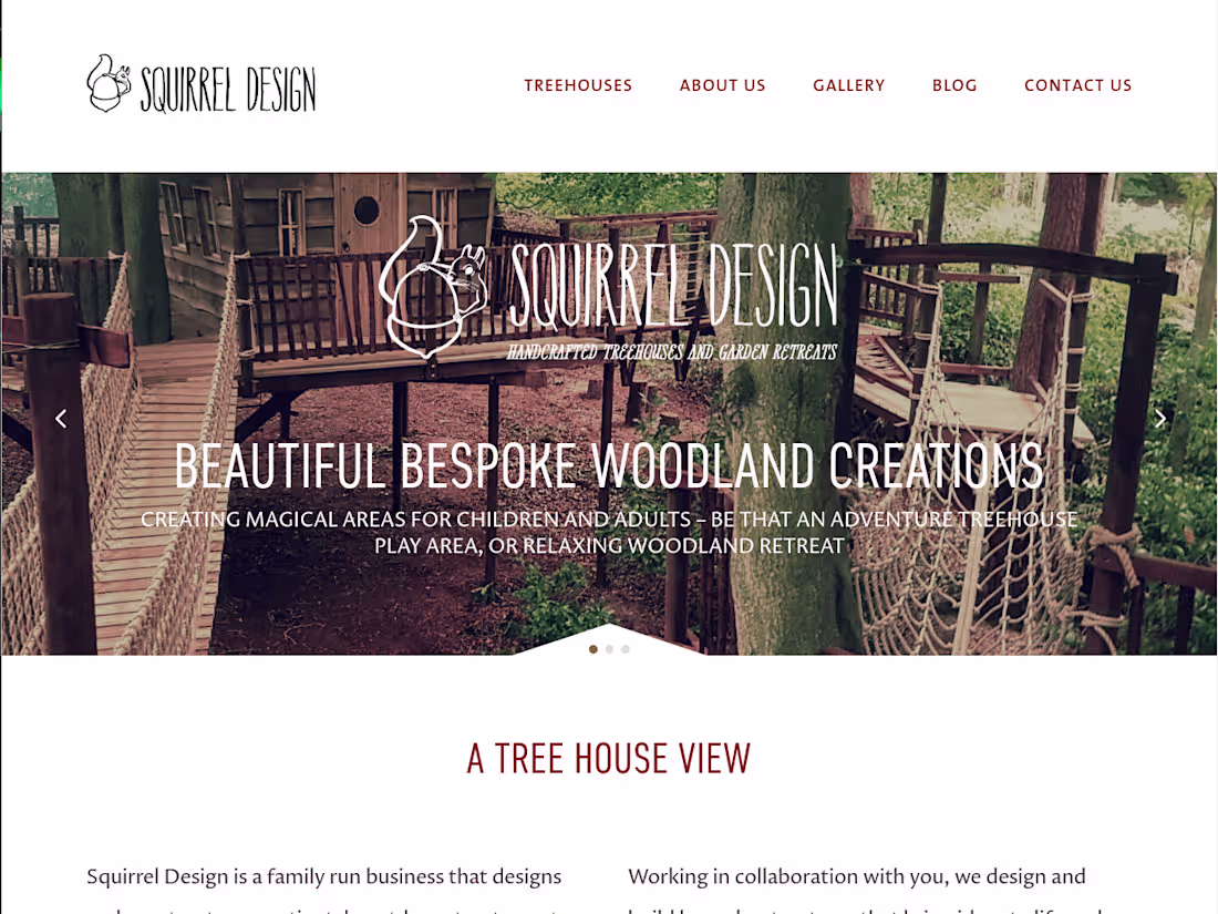Cover image for Squirrel Design – Beautiful Bespoke Tree House Creations