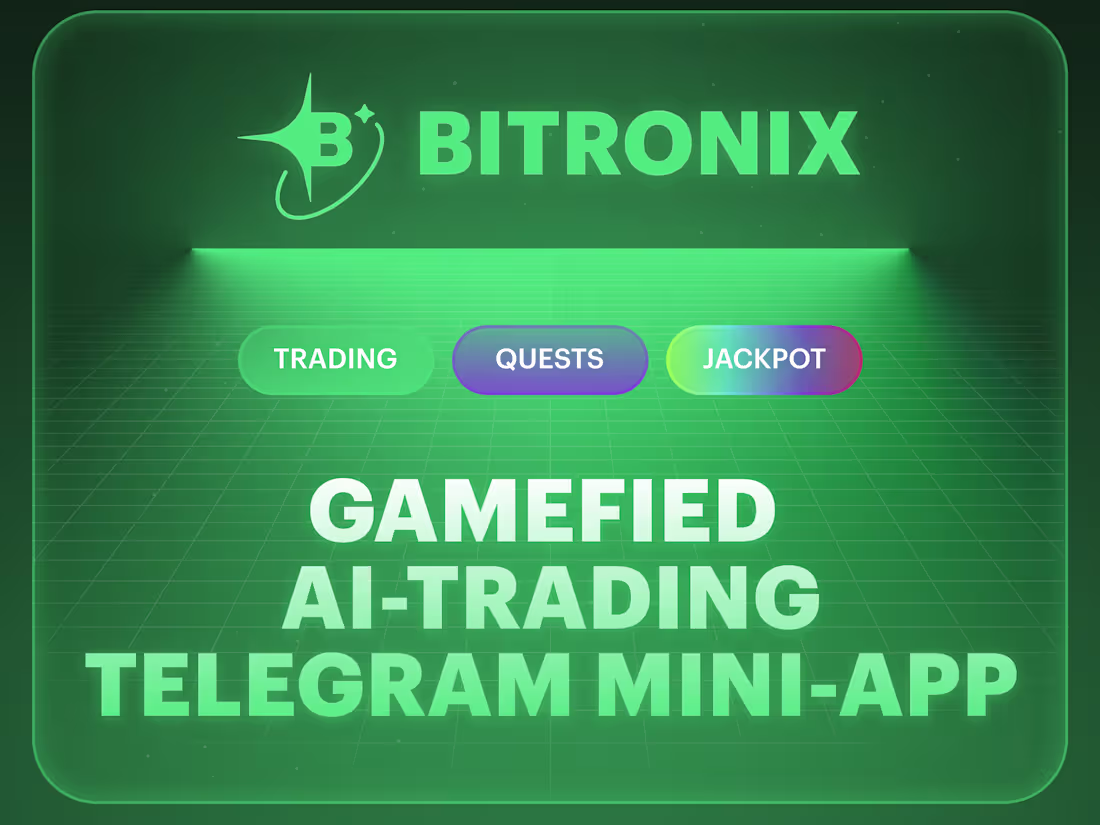 Cover image for Bitronix - GameFi AI crypto trading mini-app