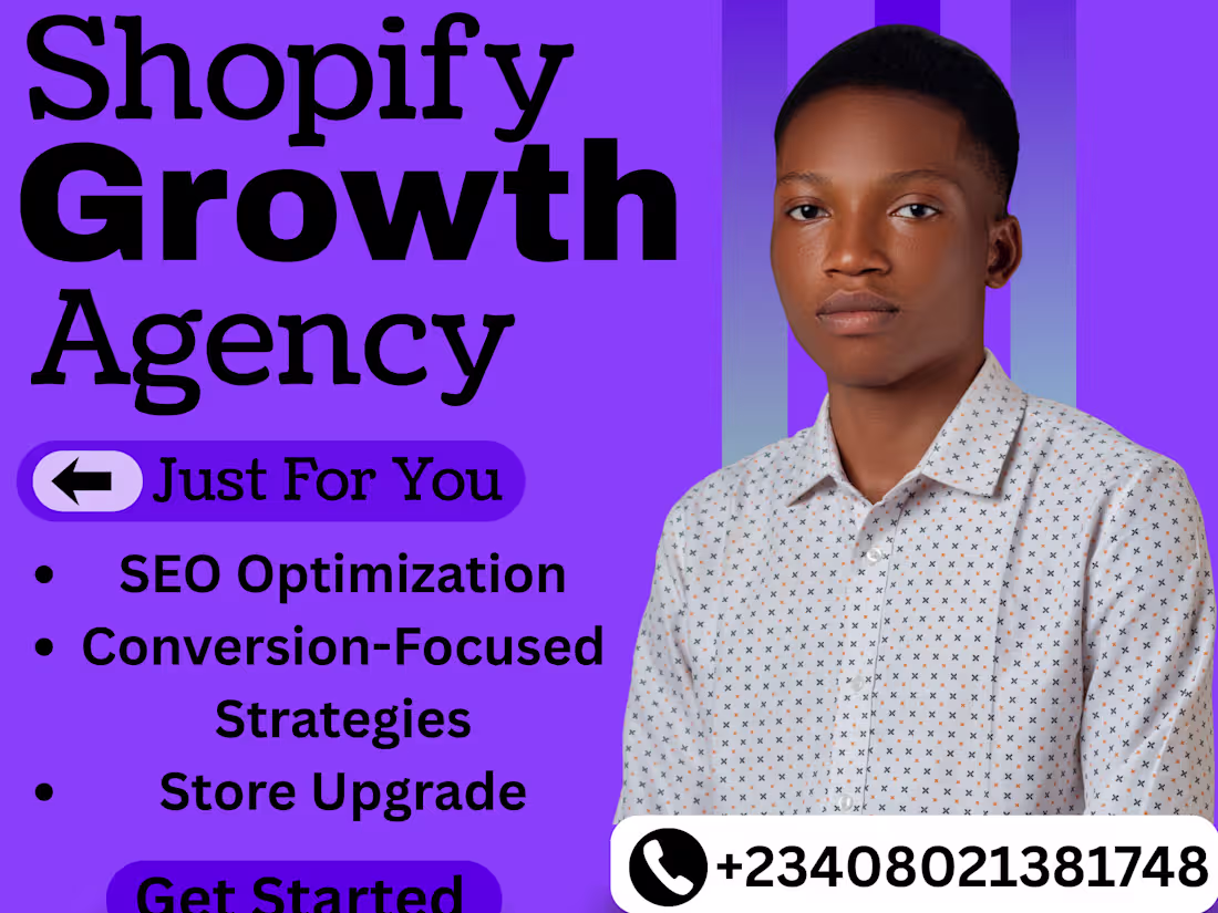 Cover image for Shopify Growth & Store Optimization Expert