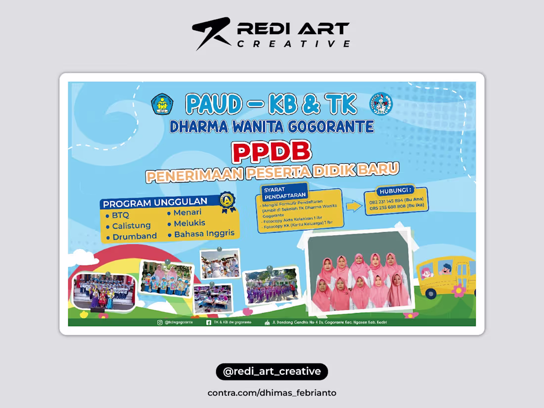 Cover image for Design Banner PPDB TK Dharma Wanita Gogorante