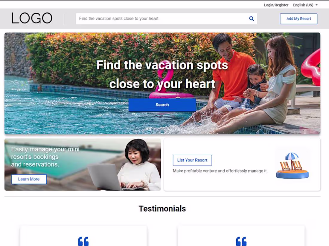 Cover image for Vacation Reservation Website