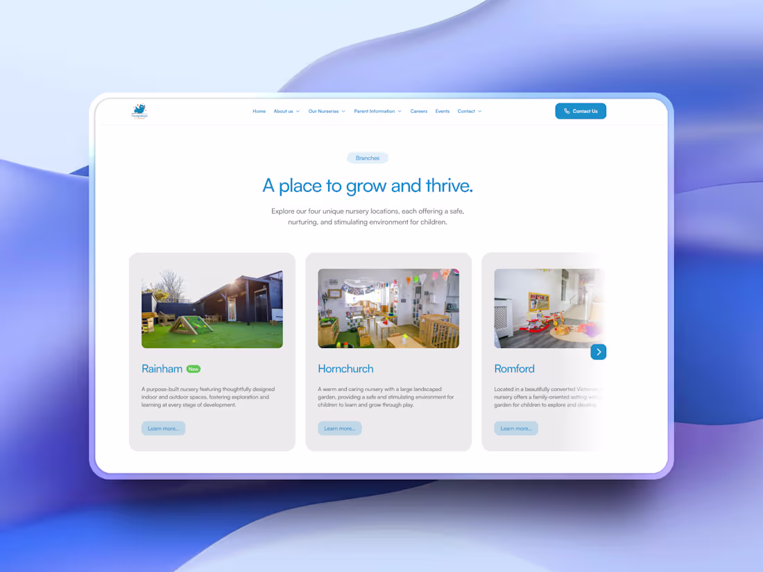 Cover image for Fledgelings Day Nursery Website Design