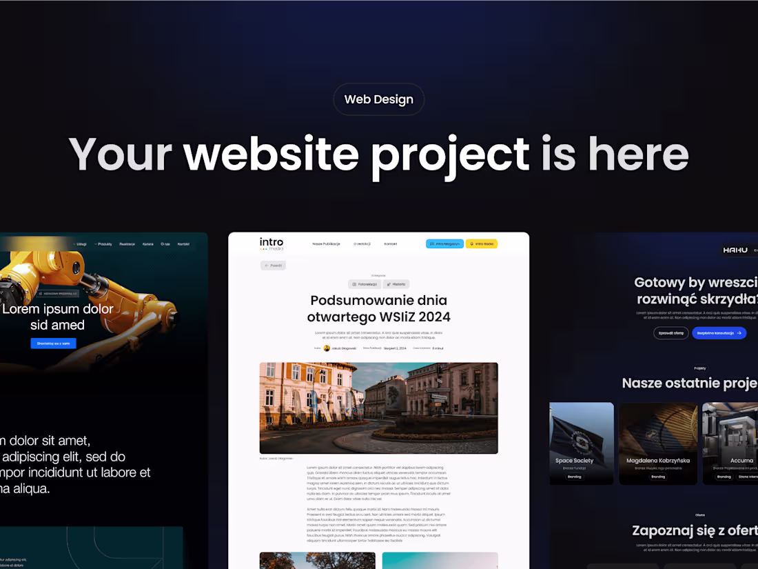 Cover image for Website Design - High quality realisation