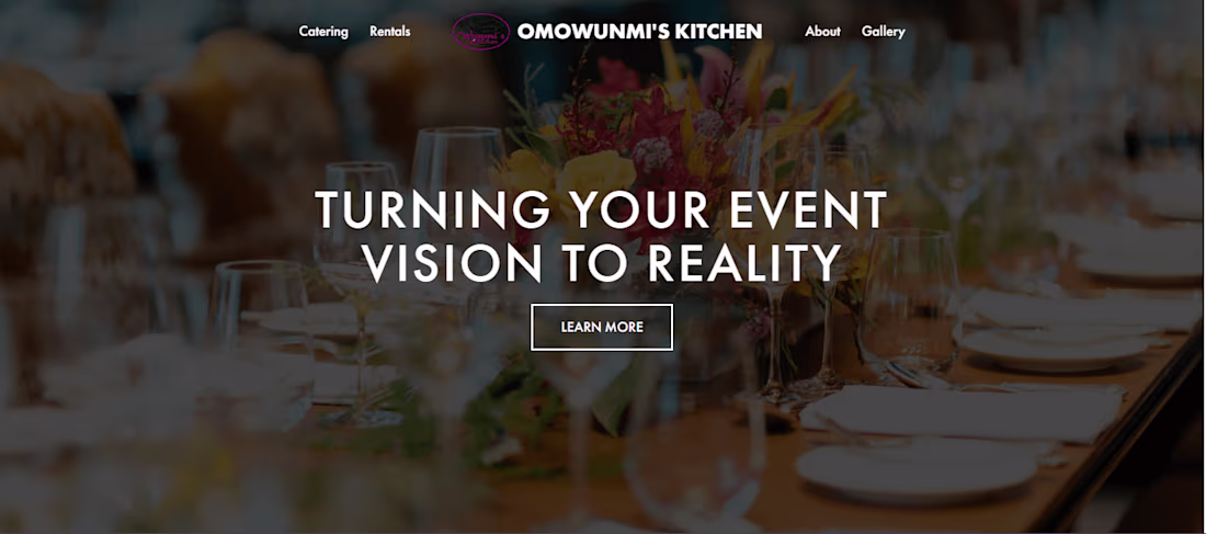 Cover image for Omowunmi’s Kitchen (Catering & Event Website)