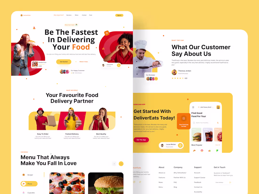 Cover image for Landing Page DeliverEat