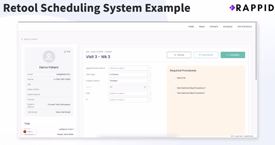 Cover image for Retool Medical Tracking Management System