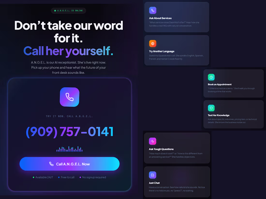 Cover image for Live Ai Voice Receptionist