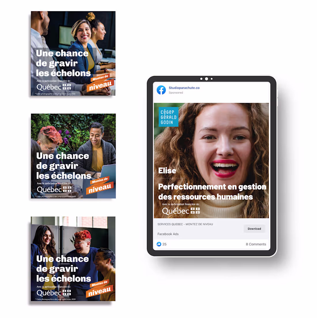 Cover image for Worked on a promotional campaign for a Quebec education prog...