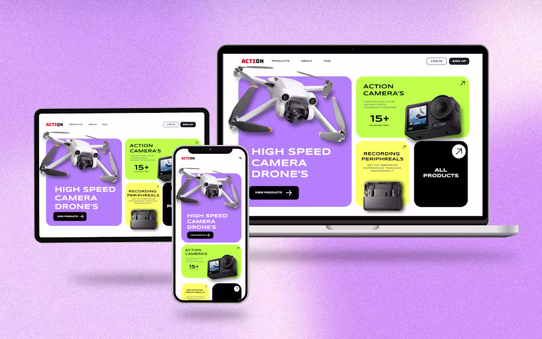 Cover image for ACTION UI Design  