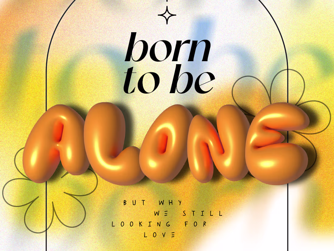 Cover image for Born to be Alone 3D poster