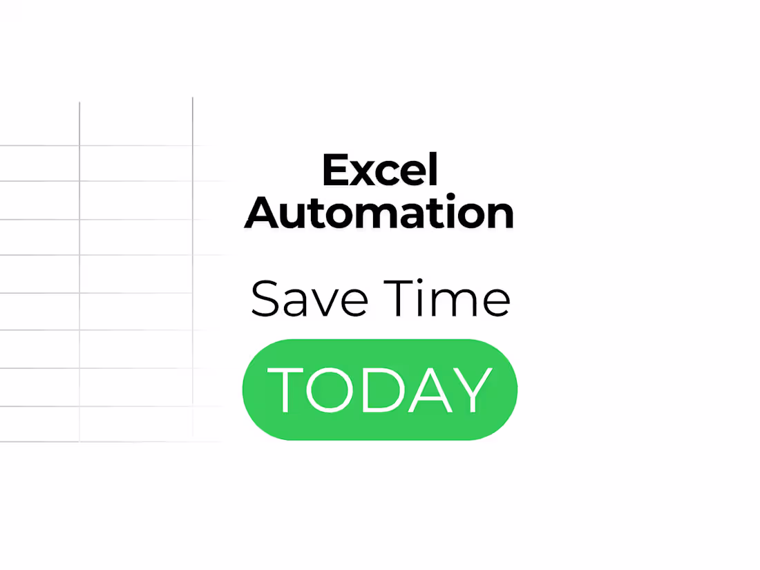 Cover image for Automate your Excel Sheets workflow