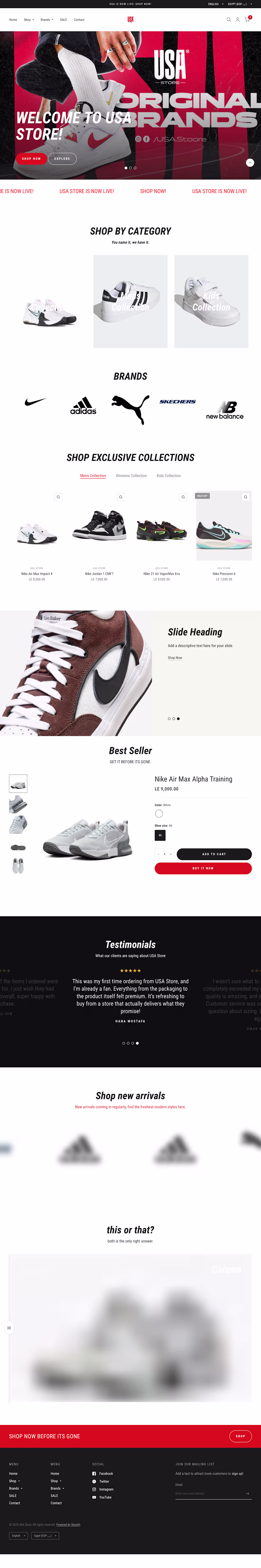 Cover image for USA STORE – Shopify E-commerce Development & Customization