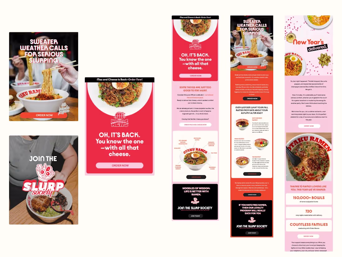 Cover image for Otaku Ramen Email Marketing - Design and Copywriting