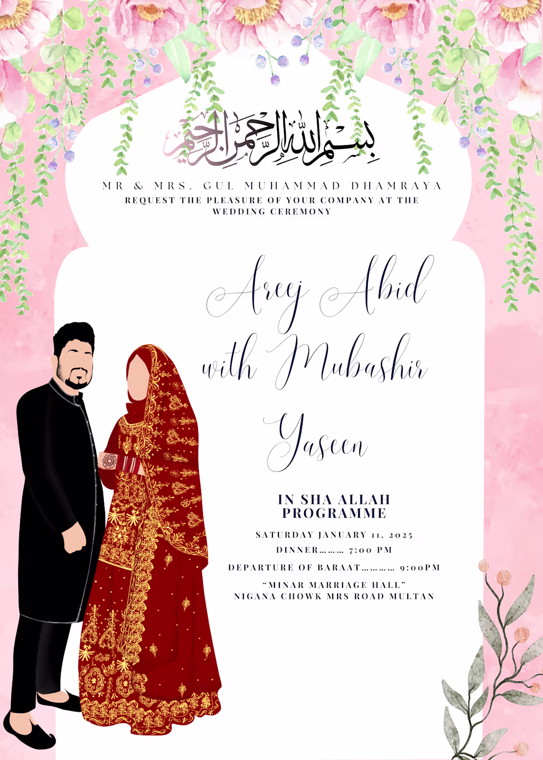 Cover image for Wedding card illustrations: I create