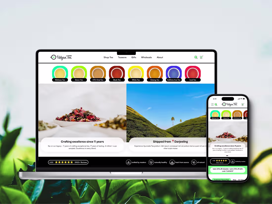 Cover image for Custom Website UI/UX Design | CRO | E-commerce