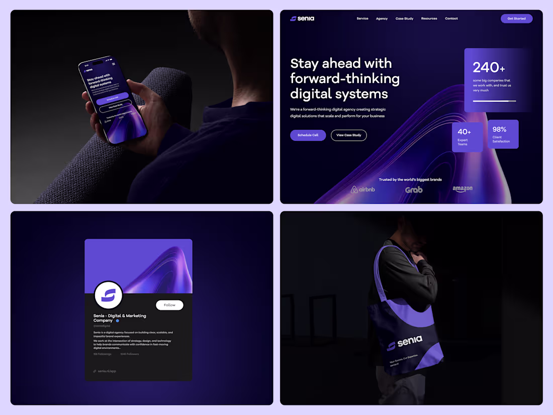 Cover image for Senia Brand Identity Design