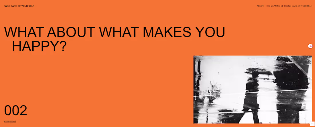 Cover image for 'What about what makes you happy?' starter web design